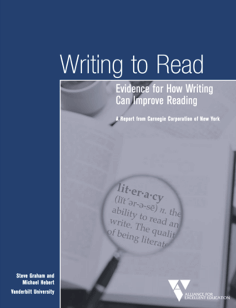 Writing to Read-Evidence for How Writing Can Improve Reading